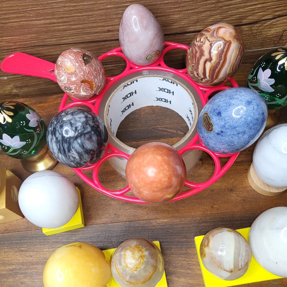 Egg Shaped Decorative Rocks bundle lot